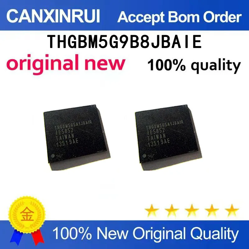 (5pcs-100pcs）THGBM5G9B8JBA1E Package: BGA169 Ball 64GB EMMC
