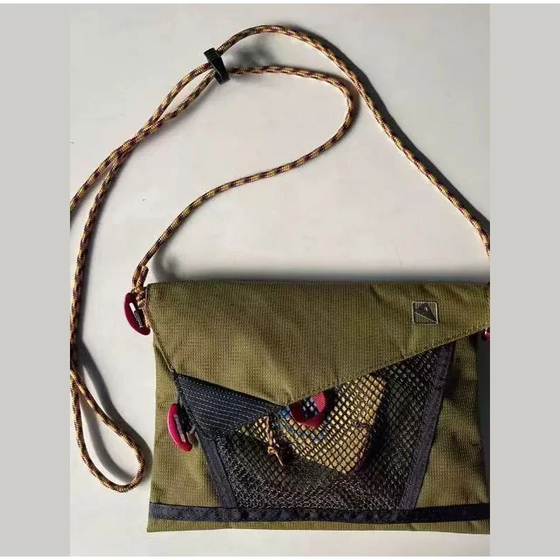 Ultraleichte Unisex-Umhängetasche, hohle Mesh-Kontrastfarbe für Herren, Reiten, Reisen, Umhängetasche, wasserdichte Umhängetasche für Damen – Detail 7