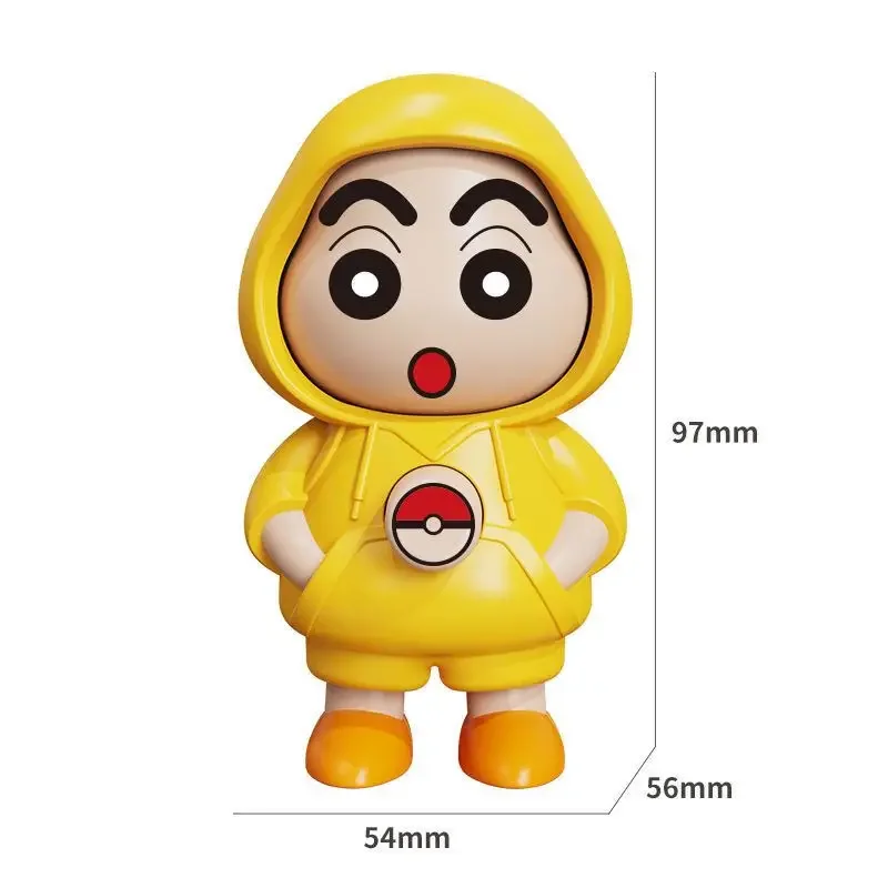 New Crayon Shin Chan Face Changing Pendant Campus Stress Relief Keychain Funny Expression Figure Cute Desktop Ornament