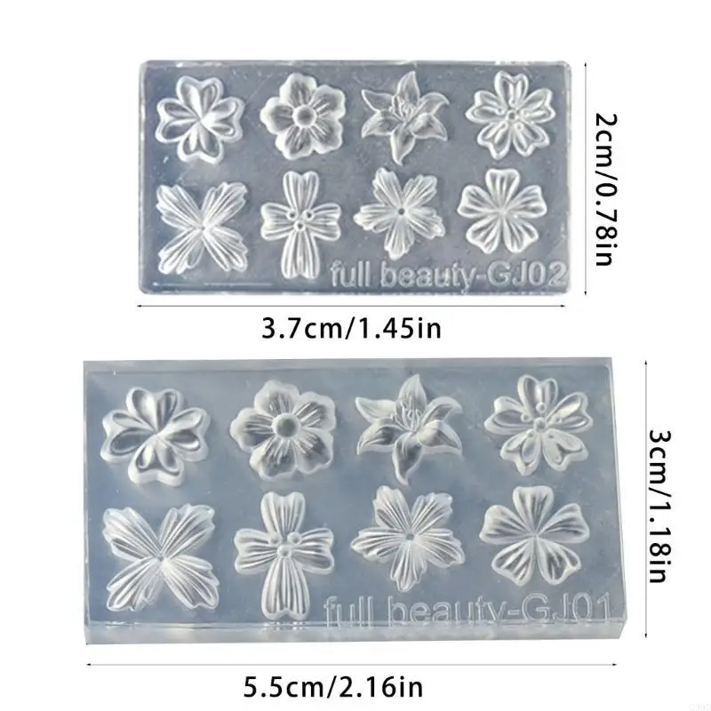 G99E Resin Art Decorations Mold Flower Silicone Mold Pendant Jewelry Making Tool