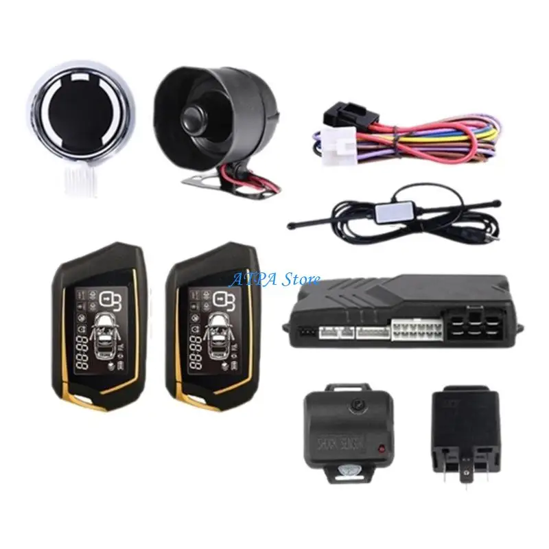 U13C 2 طريقة التحكم عن بعد نظام إنذار أمان السيارة مع جهاز التحكم عن بعد #2