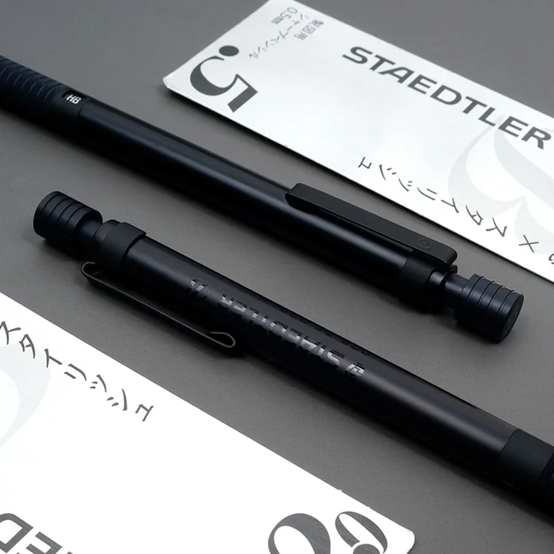 Imagem -04 - Staedtler Lápis Mecânico Todo Preto 925 3503b 0.3 mm 0.5 mm 2.0 mm