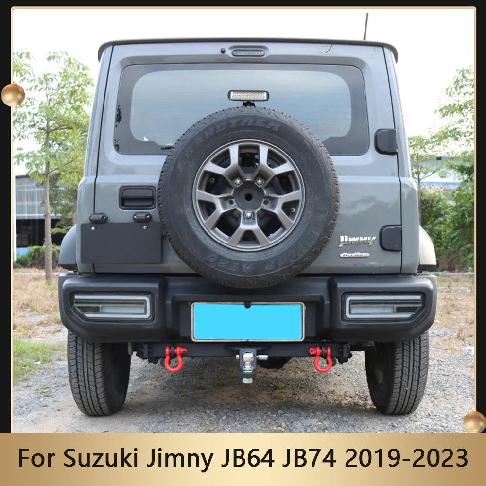 Off Road Accessories Car Rear Trailer Tow Hitch With D-rings Towing Bar For Suzuki Jimny JB64 JB74 2019-2023