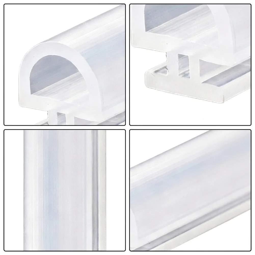 10 Meter Weather Stripping Seal Strip for Aluminum Sliding with Hollow Cavity Design to Enhance Insulation and Seal