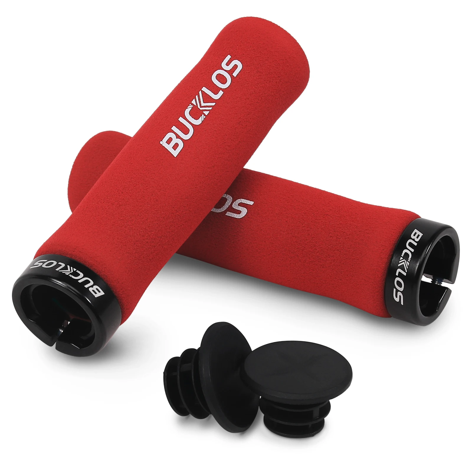 AliExpress BUCKLOS Bike Grip Sponge Bicycle Handlebar Grips Damping Scooter MTB Grips Bike Handle Cover with Bar End Bike Accessories