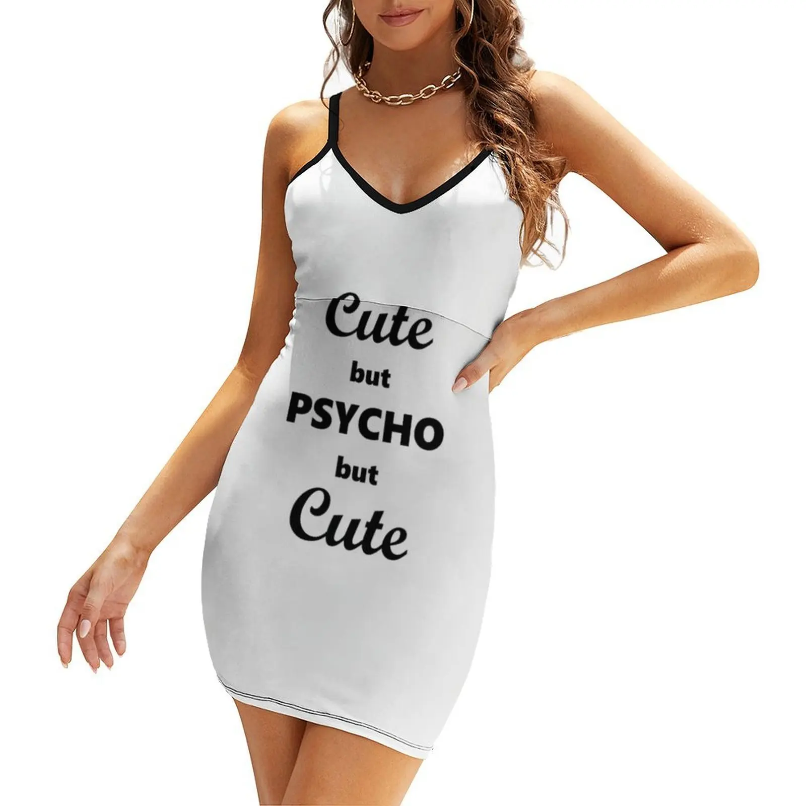 

Cute but psycho but cute Sling Dress birthday dress for women luxury 2025 women evening dress women's fashion dresses