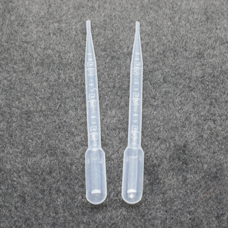 10 Pc/pack 3ml Disposable Plastic Graduated Pipette Dropper,Dropping Glue Tool,High Transparency,Clear Scale,Elastic Suction Bag