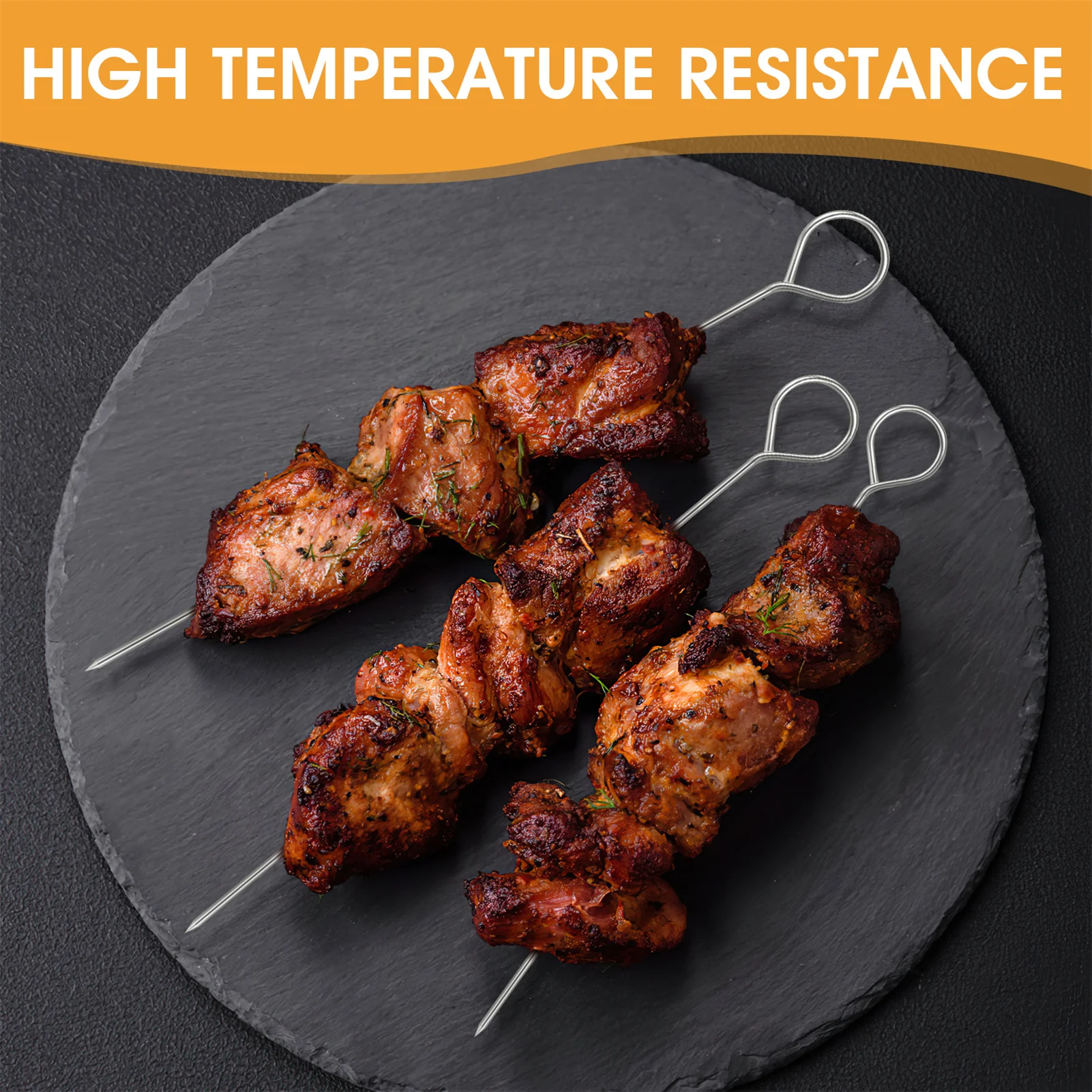 Wholesales BBQ Barbeque Skewers Needle 20cm Metal Utensil Fork Pins Iron Outdoor Traveling Tools
