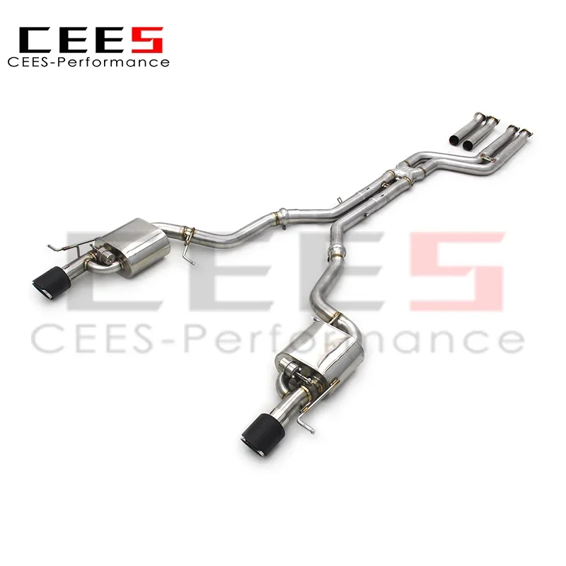 CEES Valved Catback Exhaust System For BMW BMW Z4 E89 2.5L/3.0L/2.0T/3.0T 2009-2017 Stainless Steel Carbon Fiber Tip Resonators view 4