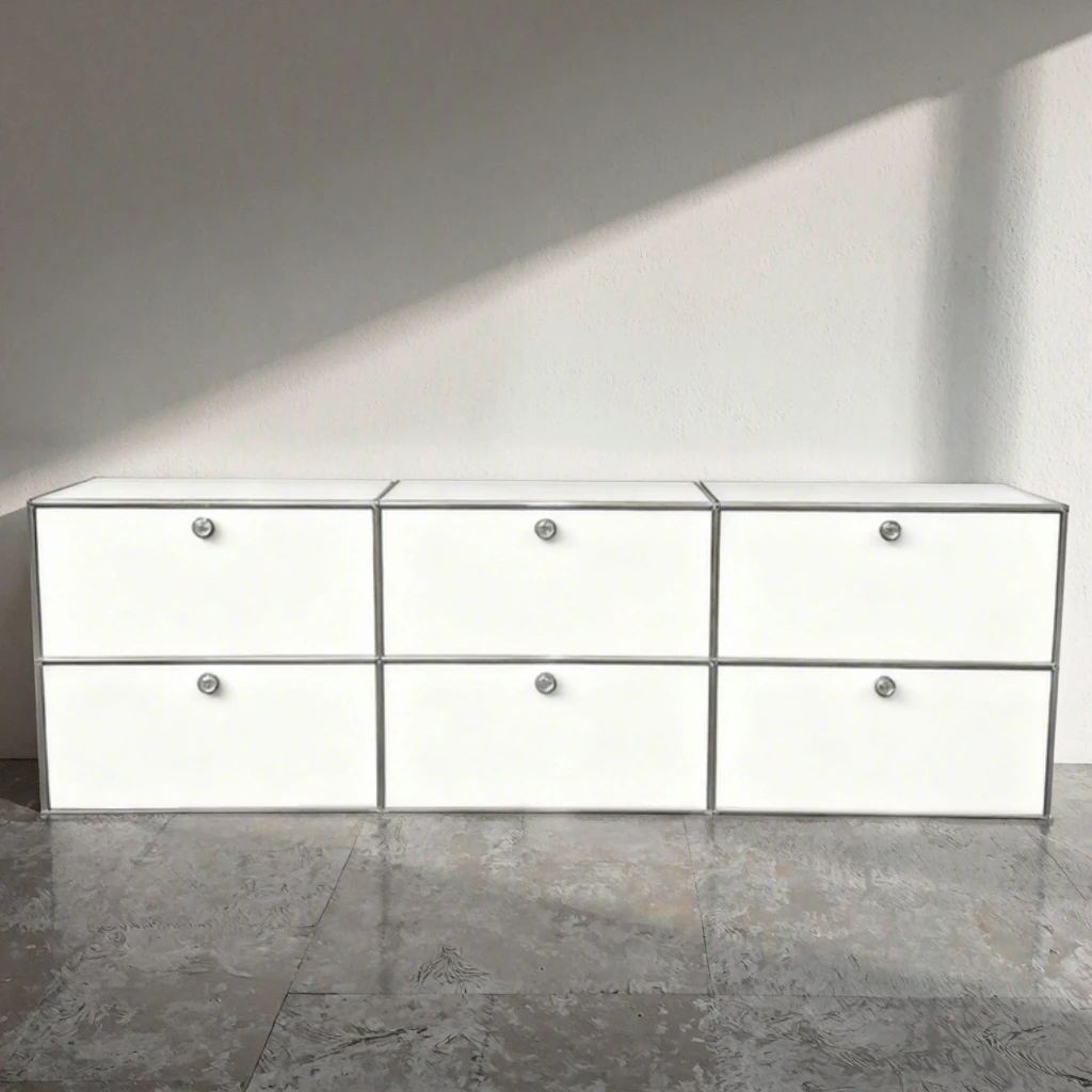 

KD Assemble Modern TV Cabinet - 6-дверный шкаф для гостиной с практичным дизайном для хранения вещей