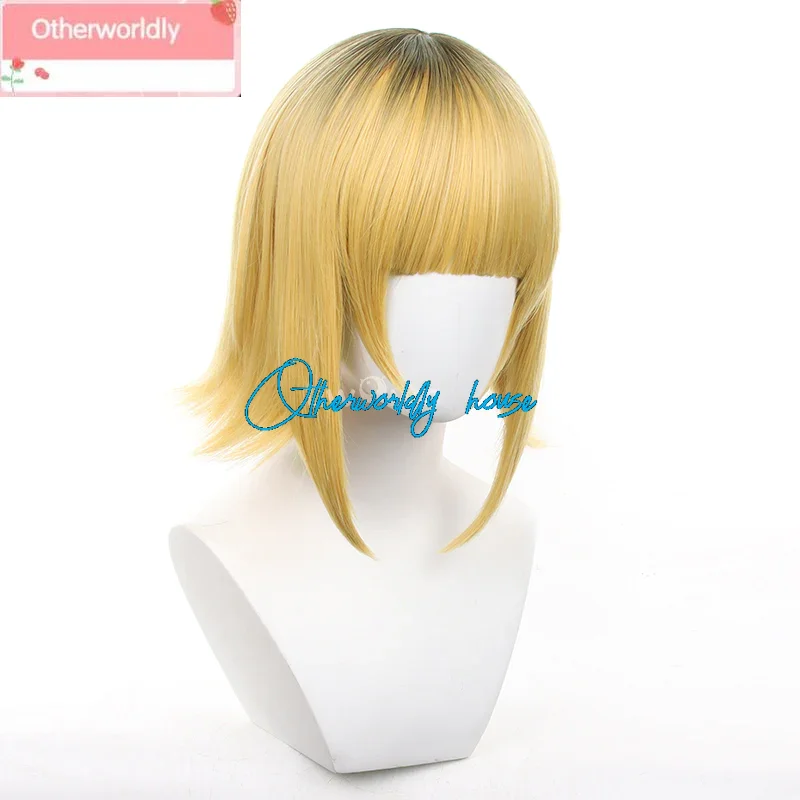 Cosplay Memm-Choo Idoll Stagee Performancee Ver. Memm Choo Cosplay Wig Short Yellow Hair