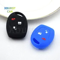 Silicone Car Key Case Cover Remote Shell Fob For Ford Focus 2 Mk2 Transit Ka Fusion C-MAX S-MAX Fiesta Mk7 Mk5 Mk6 Mondeo GALAXY