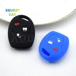 Silicone Car Key Case Cover Remote Shell Fob For Ford Focus 2 Mk2 Transit Ka Fusion C-MAX S-MAX Fiesta Mk7 Mk5 Mk6 Mondeo GALAXY