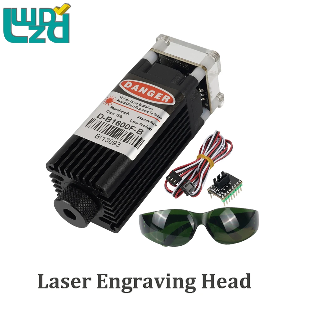 24V 450nm Laser Engraving Head For KP3S PRO KP5L Ender 3 Ender 5 CR10 ANYCUBIC FDM 3D Printer Laser Engraving Print Head DIY kit