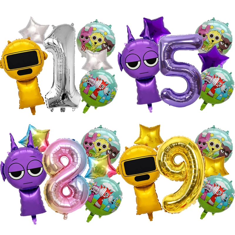 Воздушные-шары-sprunki-милые-цифры-1-10-для-детских-праздников-украшения-для-мальчиков-и-девочек-на-день-рождения-бэби-шауэр-определение-пола-ребенка-подарок-для-детей