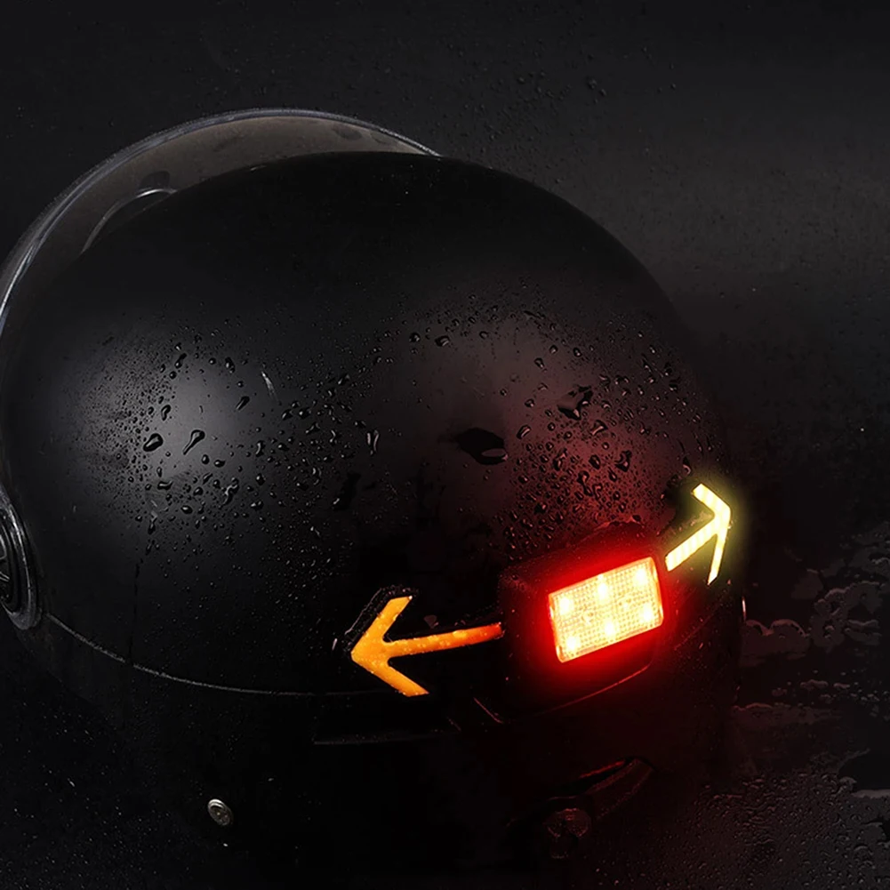 Bicycle Helmet Light Bike Turn Signal Rear Lamp Remote Lights USB Rechargeable Waterproof Night Riding Warning Cycling Taillight