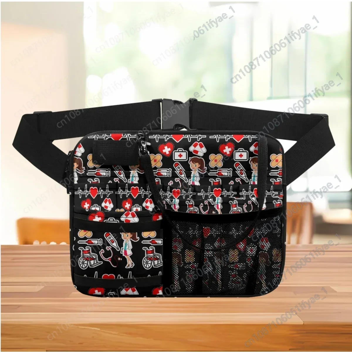 2024 Nurse Fanny Pack Female Multi Compartment Utility Hip Bag Case Tool Holder Hospital Work Multi Pocket Organizer Pouch Gift