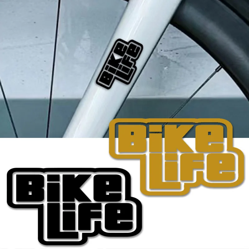 

2D Flat Bicycle Life Helmet Sticker Set, Waterproof Sunproof Decal for Bike Frame, Seat Tube & Top Tube, Covers Scratches