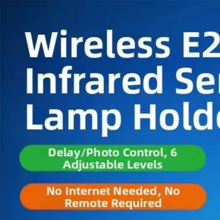 E27 Screw Base Motion Sensor Light Switch 360 Degree Detection Adjustable Delay Socket For LED Bulb Stair Corridor For Lighting
