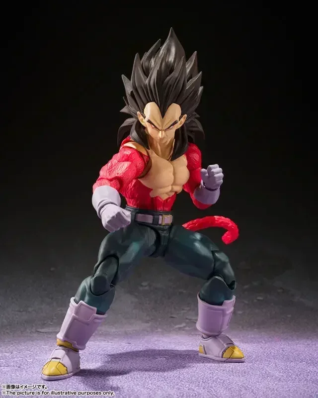 SH Figuarts Dragon Ball SHF GT Super Saiyan 4 Vegeta Goku Figura SSj4 Modelo coleccionable Decoración en stock