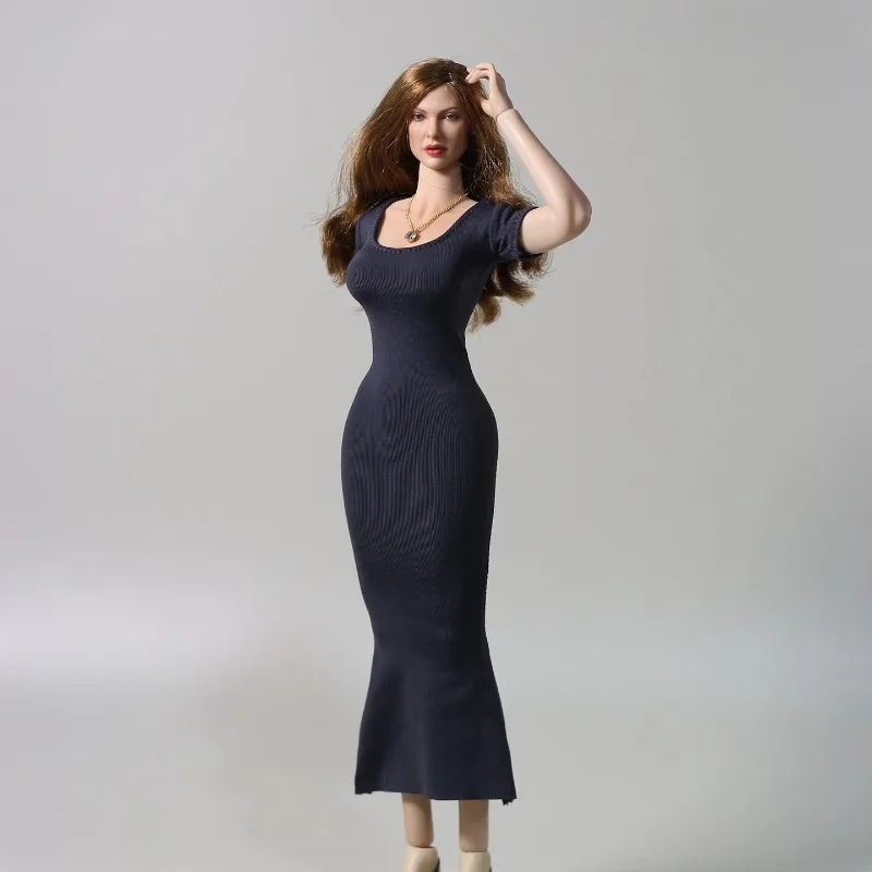 

1/6 Scale Sexy Tight-fitting Butt Wrapped Fishtail Skirt Dress Clothes Model for 12inch Tbl Ph Action Figures Body Decoration