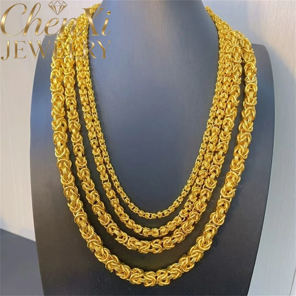 High-End Sand Gold Dragon Head Necklace  Selling Popular Luxury Quality Fine Jewelry Festival Gift Fashion Exquisite Amulets