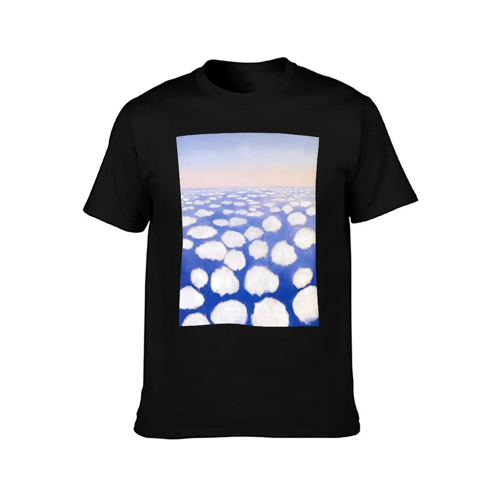 Georgia O'Keeffe - Above the Clouds I T-Shirt Work Wear Lightweight Tee T-Shirt