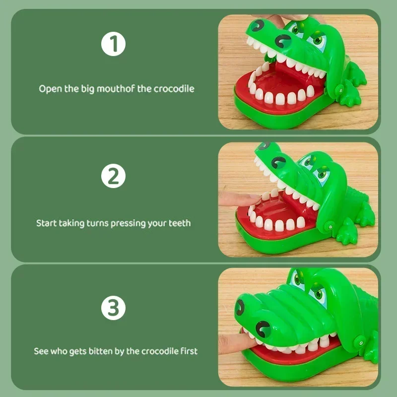 Hand-Biting Thrilling Trick Toys Simulation Crocodile Shark Bite Finger Decompression Toys Cool Stuff Gifts for Kids Children