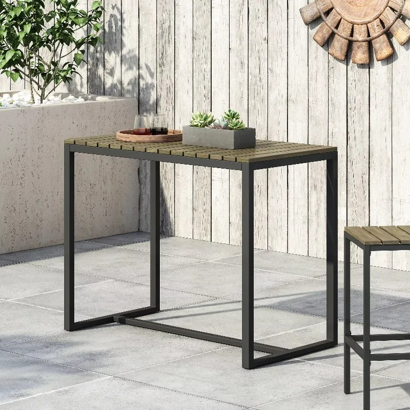 One Piece Spot Delivery Outdoor Counter Wooden Bar Portable Mobile Mini Home Kitchen
