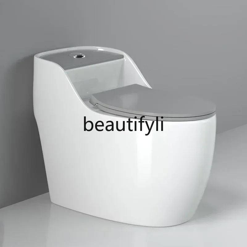 32Color splash-proof household toilet siphon straight flush large-diameter large-impulse toilet