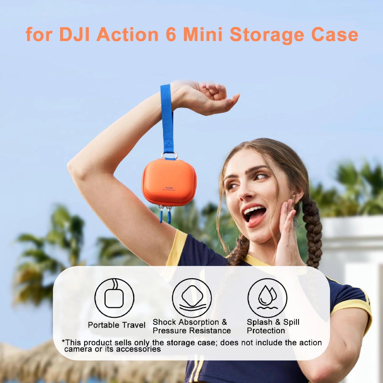 

Carrying Bag for DJIOsmo Action6 Accessory Storage Protective Case Hard Shell Cover for Action6 Vlogging Action Camera Accessory