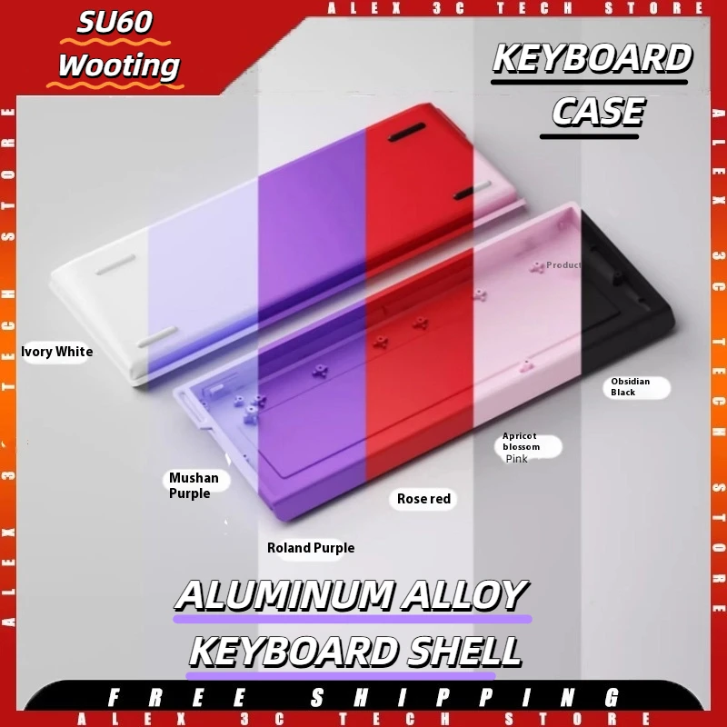 

SU60 Wooting 60HE Aluminum Keyboard Shell 60% Keys Layouts Keyboard Case For Madlions Mad 60he GH60 Raven61 Aula Win60 Keyboard