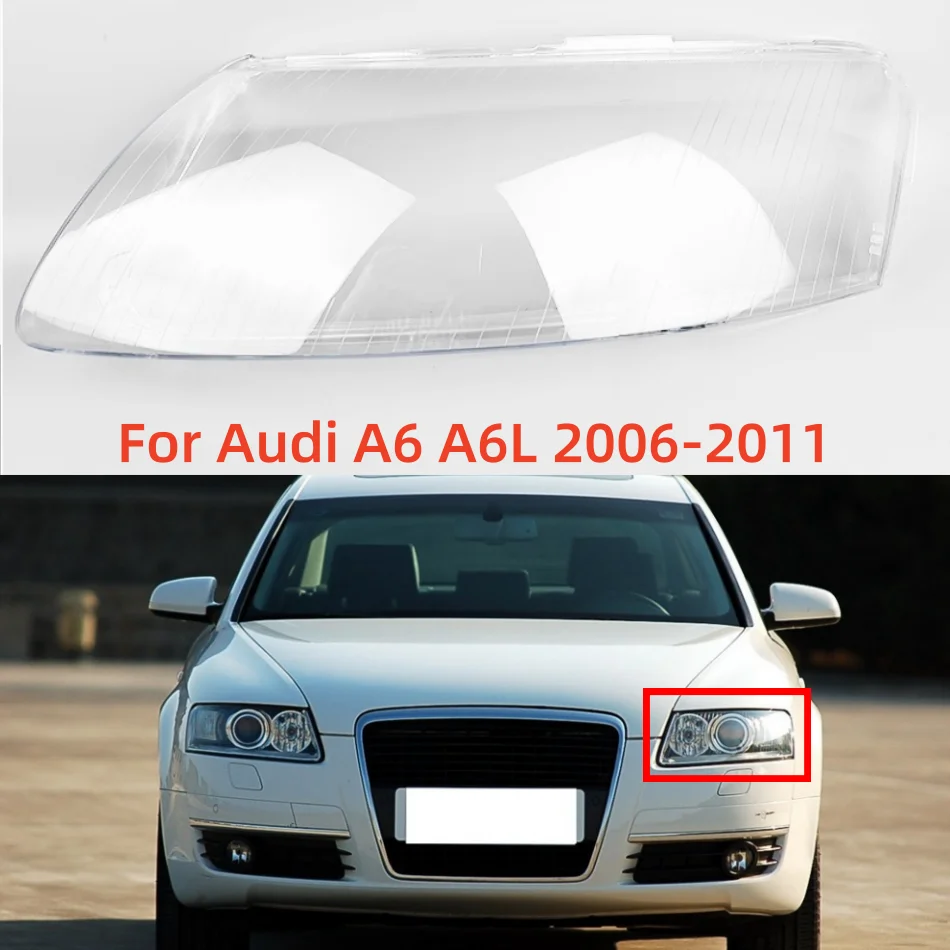 

For Audi A6 A6L 2006 2007 2008 2009 2010 2011 Car Accessories Front Headlight Cover Replace The Original Lampshade