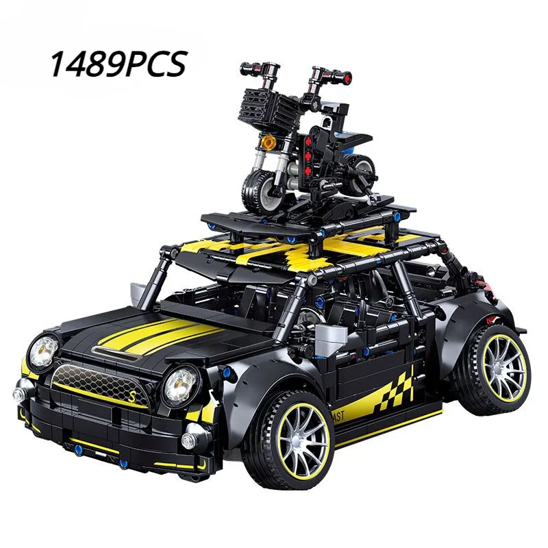 

New Technical F56 Hella Flush Modified Mini Car Building Blocks Assemble Bricks Creative Speed Vehicle Toys For Adult Kids Gifts