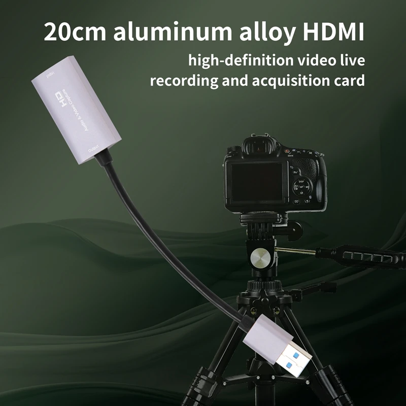 APPLIA-فيديو بطاقة التقاط الصوت والفيديو USB 3.0 HD بطاقة التقاط الصوت والفيديو 4K 60FPS لعبة في الوقت الحقيقي بث مسجل فيديو جهاز التقاط الصوت والفيديو