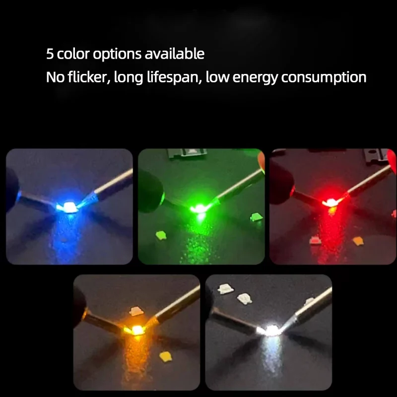 SMD LED 0402 0603 0805 1206 red, yellow, blue, green and white lights bright light-emitting diode beads