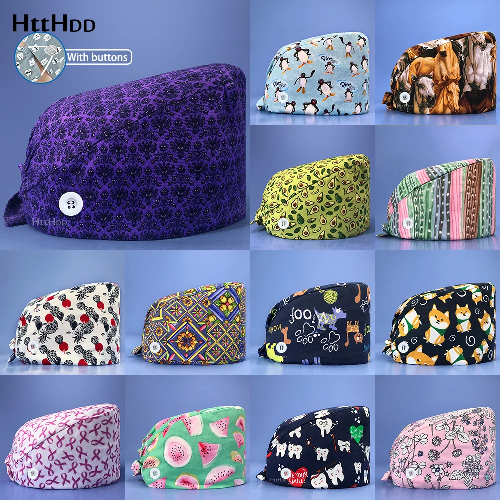 High Quality Pet Grooming Scrub Cap Calot Chirurgie Medical Accessories Sweat-absorbent Dust-proof Clean Protective Hat Pet Care