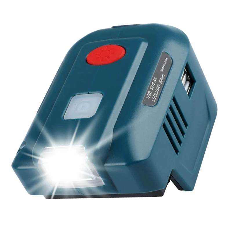 For Makita 18V 150W Portable Power Supply Inverter Lithium Battery With AC Outlet And Dual USB 200LM LED Light 220V