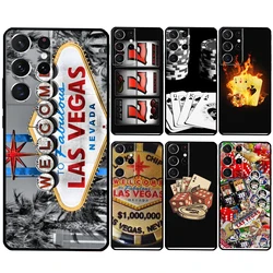 Las Vegas Casino Poker Funda For Samsung Galaxy S23 S24 Ultra S8 S9 S10 S22 Plus S20 S21 FE Note 10 20 Ultra Case