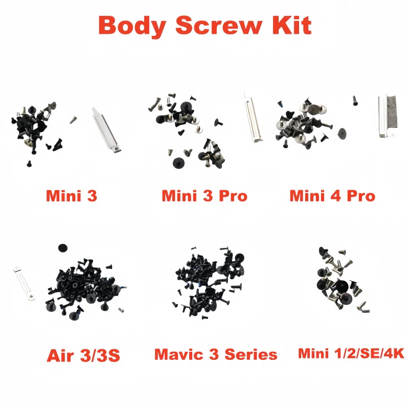 Body Screw Kit For DJI Mavic 3/Air 3/3S Full Set Replacement Screwsfor For Mini 3/3Pro/Mini 4 Pro / Mini 2/SE Drone Repair Parts