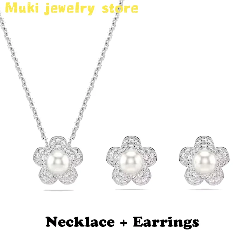 2026 New Original Crystal Earrings Bracelet Necklace Ring Fashion for Women High Quality Exquisite Jewelry Set