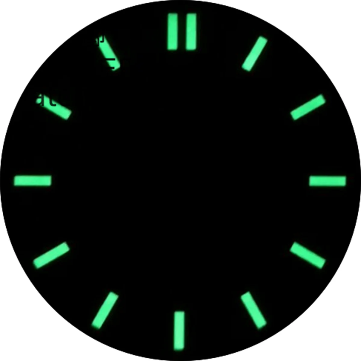 BLIGER-esfera luminosa negra de 31mm con movimiento NH70 NH72, piezas de repuesto para reloj de corona, 3 o 'clock/3,8 o 'clock/4,5 o 'clock