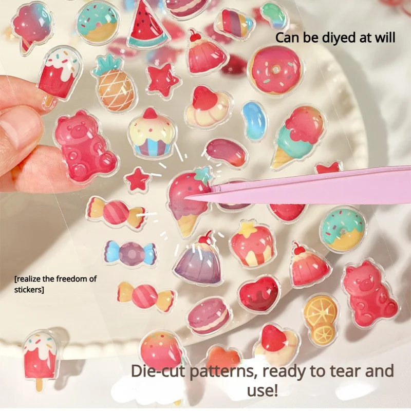 

Creative Cartoon 3d Relief Stickers Decorative Stickers For Girls Waterproof 3d Fun Stickers Wholesale