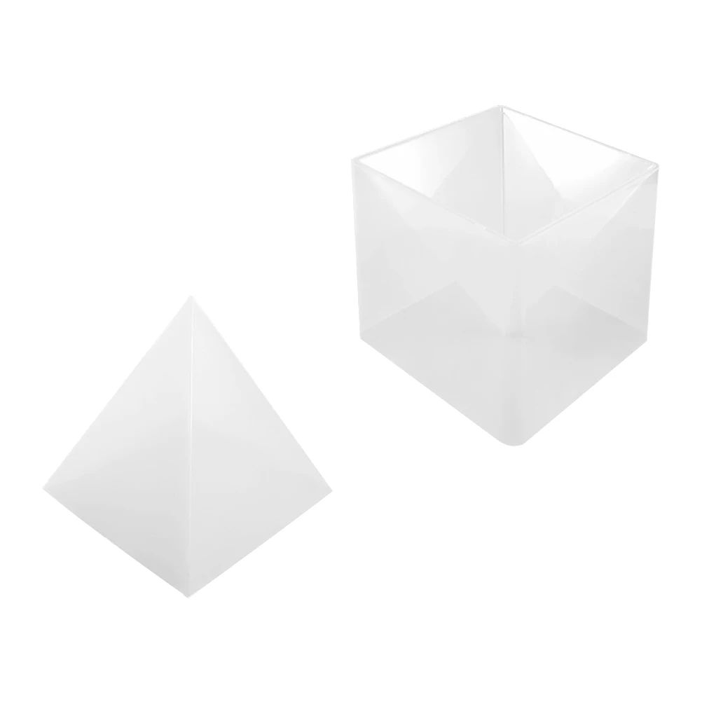 

Pyramid Silicone Mold Set Resin Casting Jewelry Ornament White Decoration Pyramid Shape DIY Craft Molds Making Desktop Decor