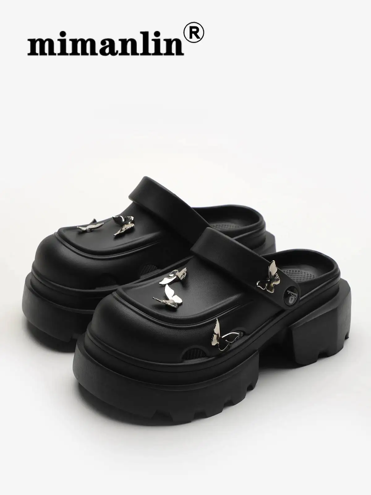 

Women's Summer 2025 New Stylish Heeled Sandals Gorgeous Mary Jane Design Anti Slip BigToe Clog Half Slippers