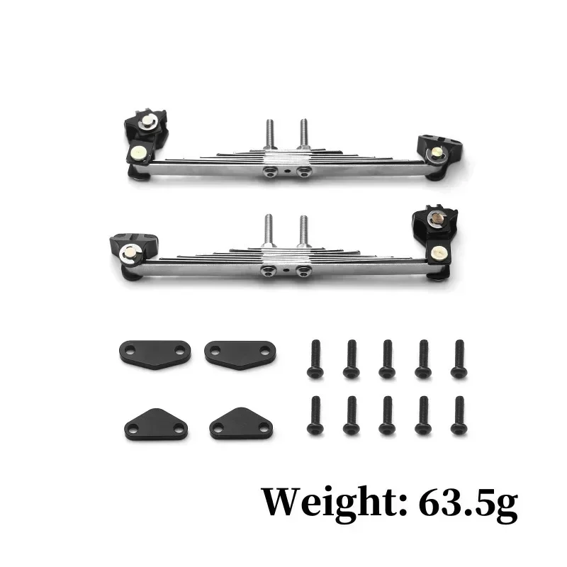 Peças de suspensão de feixe lateral de alumínio para tamiya 1/14 caminhão trator rc carro placa de suspensão de feixe lateral/kit de talão de elevação acessórios