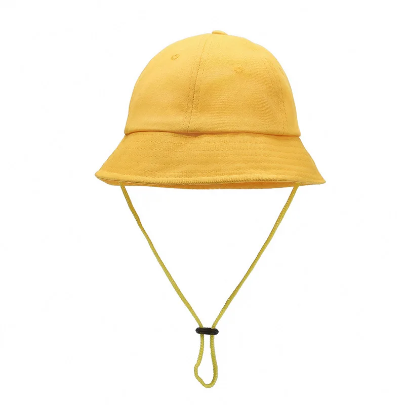 Kindergarten Children\'s Hat Cotton Bean Sprouts Fisherman\'s Hat Sun Block Sun Hat Primary School Children\'s Small Yellow Hat