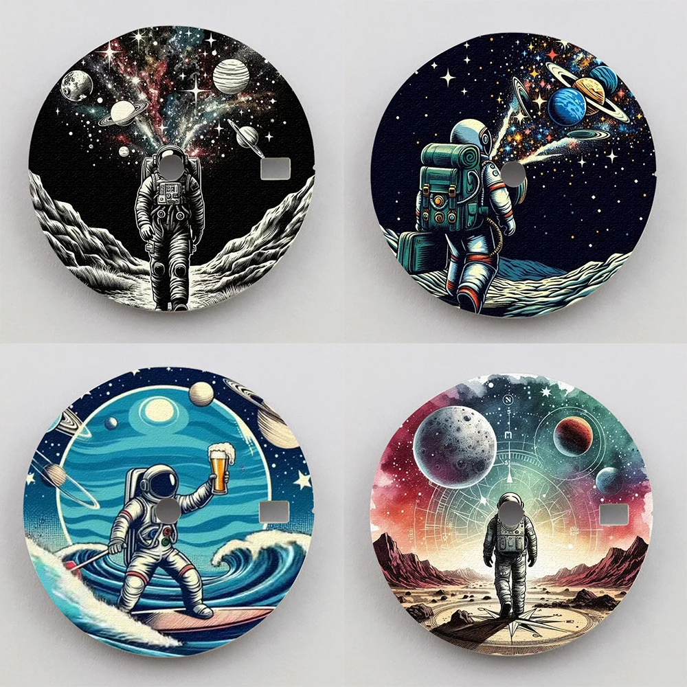 28.5mm Watch Dial nh35 Dial Creative Dial Color Printing Custom Dial Watch Face Suitable For NH35/36 Movement Watch Parts