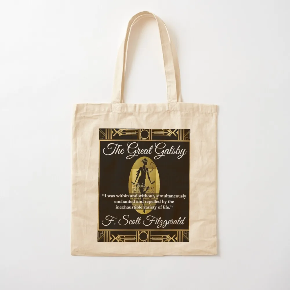 

The Great Gatsby Tote Bag Handbags women free delivery bags tote bags aesthetic Shopper bag Canvas Tote Bag