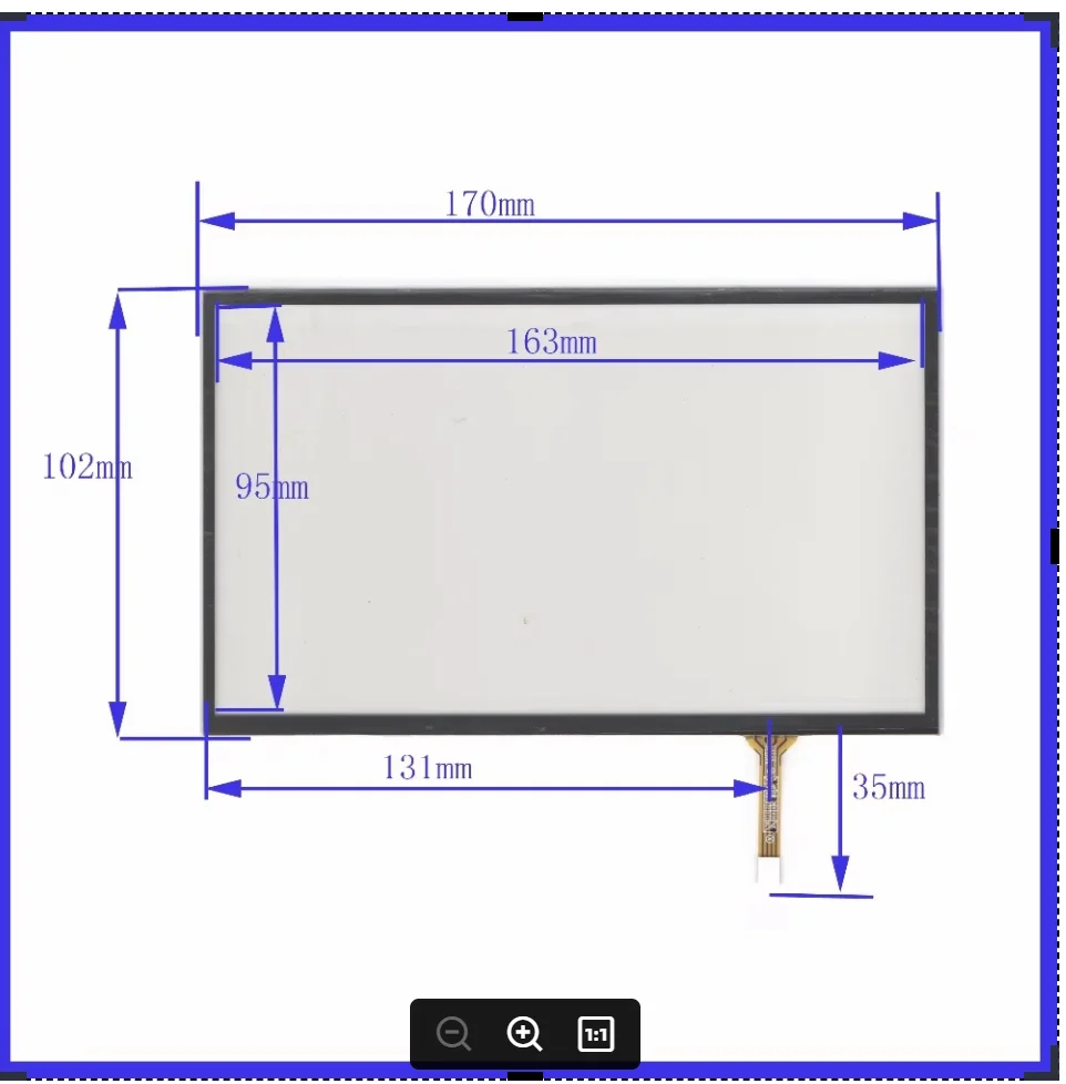 

XWT516 7inch 4 line For Car DVD touch screen panel 170mm*102mm this is compatible 170*102TouchSensor FreeShipping